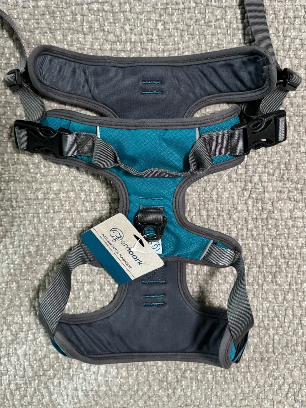 embark Teal & Gray Adventure Harness for Dogs - XL